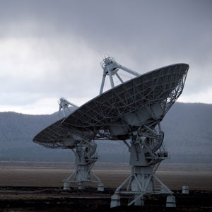 A picture of a satellite array